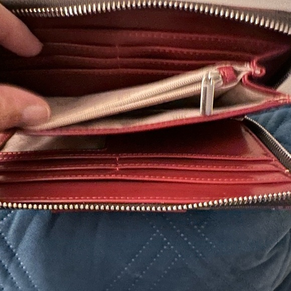 Steve Madden Logo Wallet in Brown and Red - Picture 6 of 8